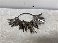 Key Ring with Antique Keys