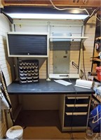 Steel File Cabinet Desk, Work Bench Center