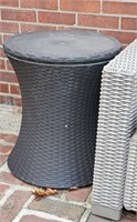Wicker Pat. KETER Patio BAR End Table Coolers