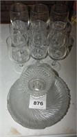 clear glass plates and glasses