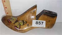 vintange wooden shoe form