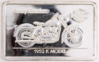 Coin Harley Davidson 1 Troy Ounce .999 Fine Bar