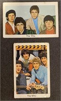 Rock Band, The WHO: 2 x Vintage Dutch Gum Cards