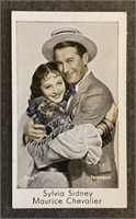 MAURICE CHEVALIER: CAID Tobacco Card (1934)