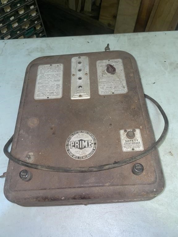 Antique electrical fence controller