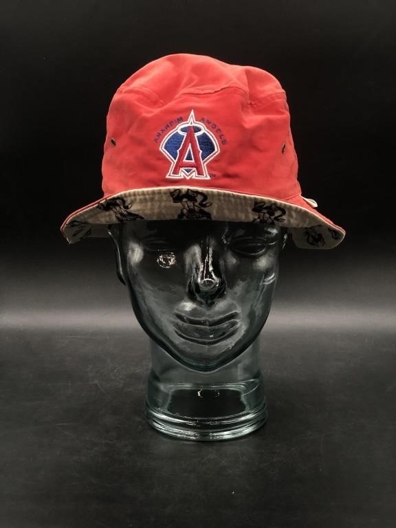 Vintage Red Rally Time Monkey Anaheim Angels Cap
