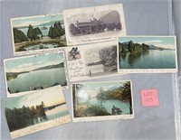 7 Lake George NY Antique/VTG Postcards Ephemera
