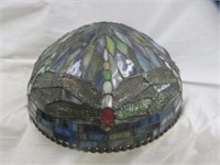 STAINED GLASS DRAGONFLY LAMPSHADE
