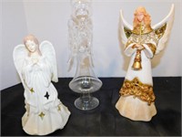 3 angel statues