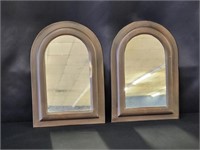 (2) ARCH FRAMED MIRRORS