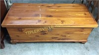 Cedar chest on casters