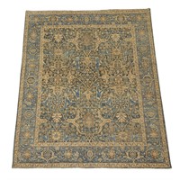 Large Persian Blue & White Floral Rug 10' x 8'