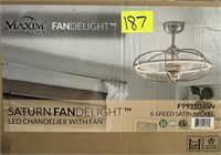 maxim saturn fan-delight led chandelier with fan