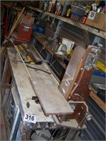 Bench with a Vise & a Homemade Band Saw (8'