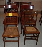 6 assorted chairs