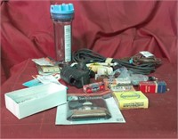 Water filter, extension cord, misc. household