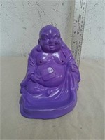 Ceramic purple Buddha statue with purple