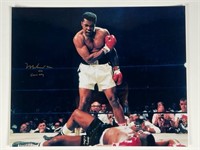 Muhammad Ali defeats Sonny Liston Signed Photo