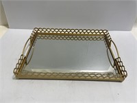 Maoname Gold mirrored tray 14x19x2