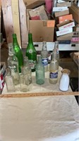 Vintage glass bottles, vintage dairy bottle