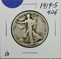 1919-S Walking Liberty Half Dollar G
