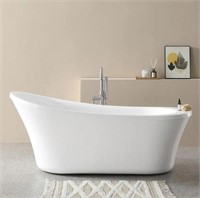 Aiden 70 in. Acrylic Freestanding Soaking Bathtub
