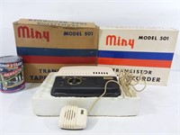 Enregistreuse à ruban vintage Miny modèle 501