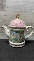 Vintage Sadler Tea Pot Sporting Scenes 7" High