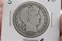 1915-S Barber Half Dollar