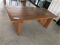 Heavy wood patio table