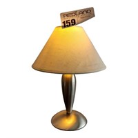 Nickel Finish lamp for side table