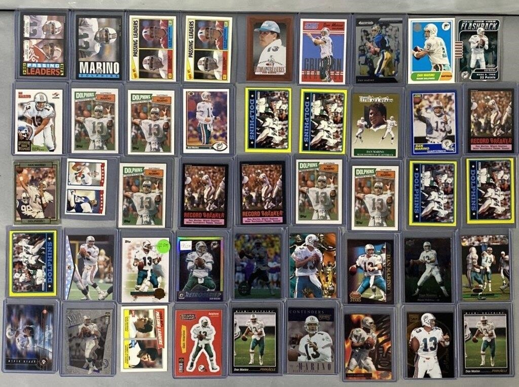 45+/- Dan Marino Football Cards