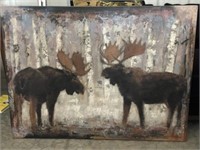Original Paul Brigham Moose (In Winter) 36x48