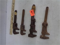 4 Primitive Pipe Wrenches