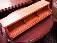 Wooden desk divider, 24" long x 7" deep x 6" high