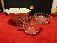3ct Dishes-2 Bowls & 1 Princess House Creamer