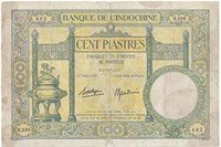 French Indo-China Indochina 100 Piastres.V3Z