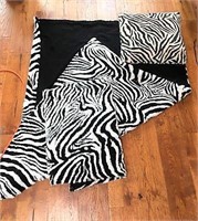 Zebra Print Throw Blankets & Pillow