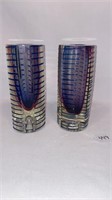 PAIR MID CENTURY MURANO VASES