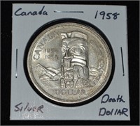 RCM 1958 $1 Silver Coin