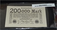1923 Germany 200 000 Marks Uncirculated