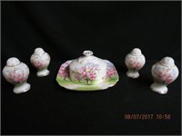 Royal Albert "Blossom Time" covered butter dish