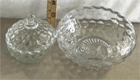 Glass, decorative bowls