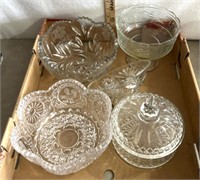 Decorative glass bowls/servers