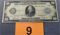 Coin Series of 1914 $10.00 Federal Reserve Note