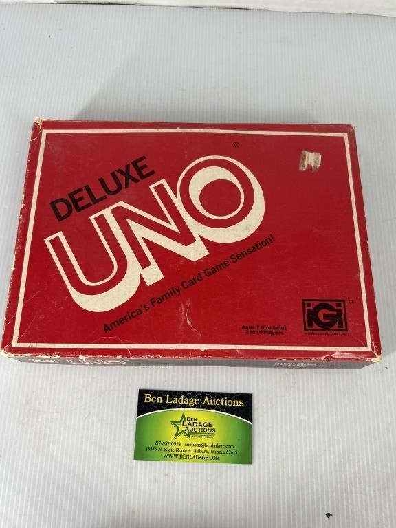 Vintage Uno Deluxe Card Game