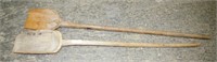 2 pcs Primitive Wood Shovels - 60l x 57"l