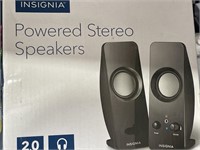 INSIGNIA POWERED STEREO SPEAKERS RETAIL $20