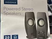 INSIGNIA POWERED STEREO SPEAKERS RETAIL $20