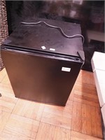 Black Avanti dorm refrigerator, 17" long x 19 1/2